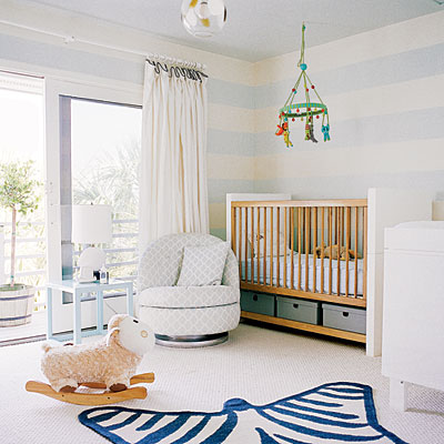 Baby Room  on Faux Zebra Rug Baby Room Coastal Living